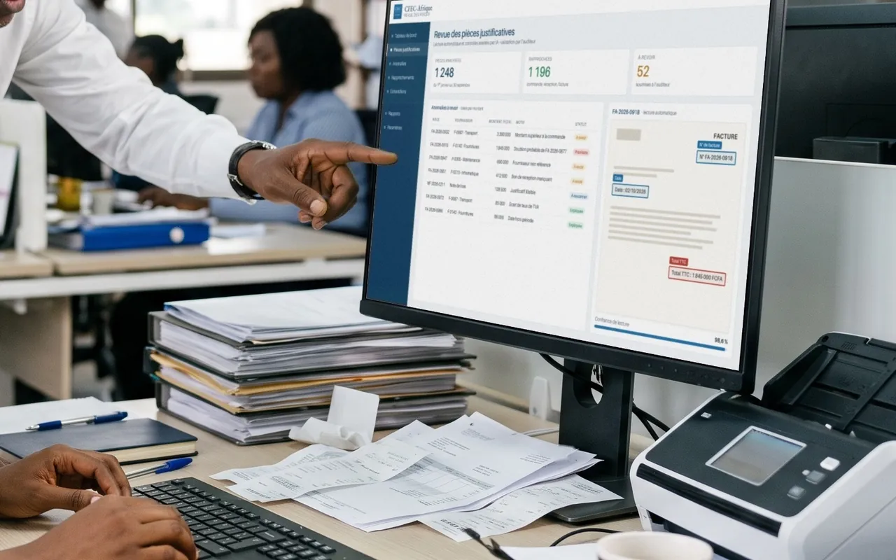 Extraction de données : factures numérisées au scanner et converties en données structurées